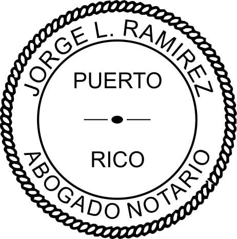 Puerto Rico Round Notary Stamp | Official State Notary Stamp | Official Seals | Meets State Specifications (Puerto Rico, Round Stamp)