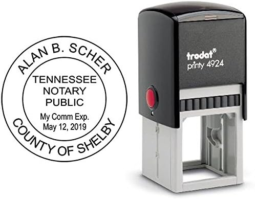 Tennessee Round Notary Stamp | Official State Notary Stamp | Official Seals | Meets State Specifications (Tennessee, Round Stamp)