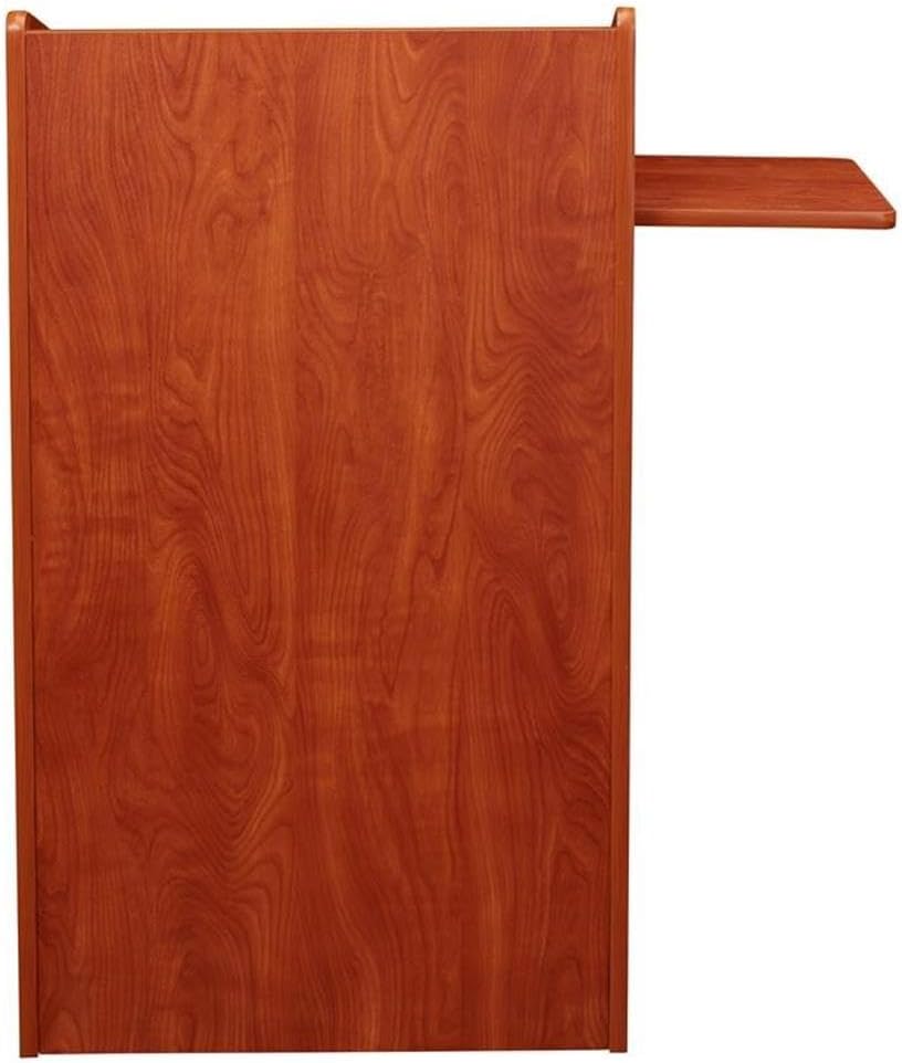 Pemberly Row Modern Wood Aristocrat Non-Sound Lectern in Cherry