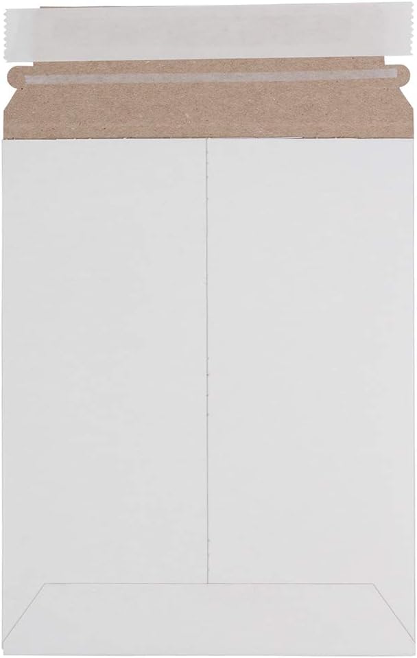 JAM Paper Recycled Photo Mailer Envelopes - 7" x 9" - White - 6/pack