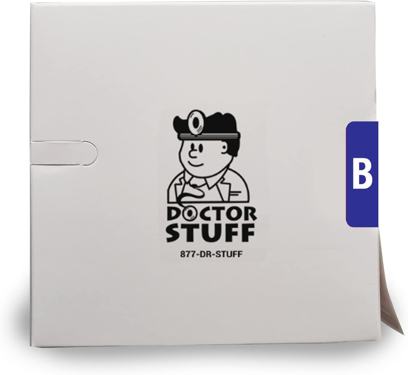 Doctor Stuff - File Folder Labels, Alphabet Letter B, Compatible with Smead Alpha Z Acc/ACCS - SMSM Series Alpha Stickers Dark Blue, 1-5/8" x 1”, 250/Roll