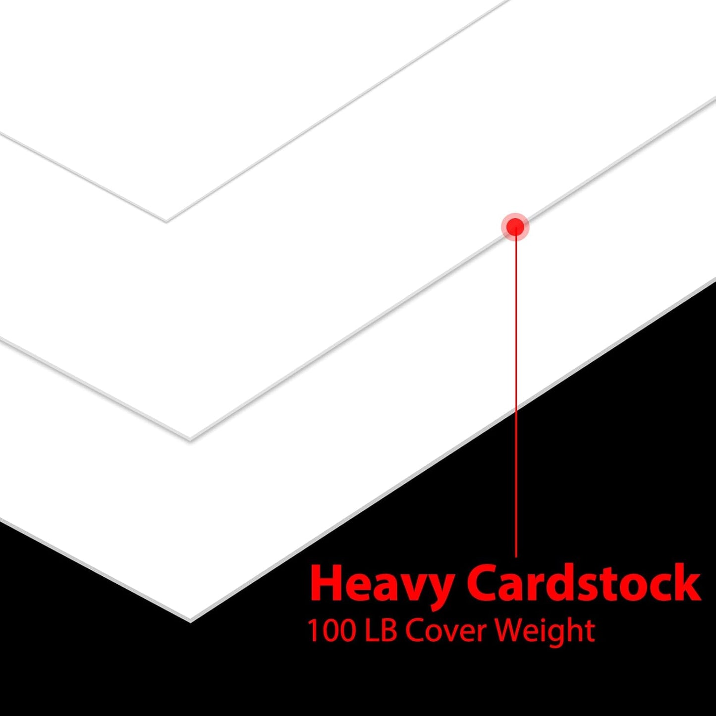 OcePor 100 Sheets White Cardstock 8.5” x 11”, 100lb/271gsm Card Stock, Thick Certificate Paper, Heavy Printing Paper for Resume, Printer, Scrapbooks, Art, Crafts, Business Cards,Invitations