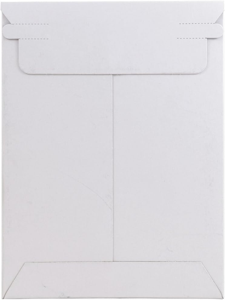 JAM PAPER Stay-Flat Photo Mailer Envelopes with Peel & Seal Closure - 6 x 8 - White - Sold Individually