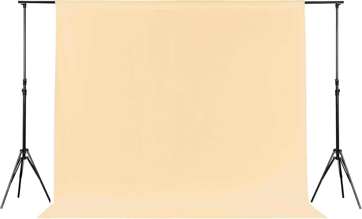 Joccun 5X7FT Champagne Backdrop Background for Photography,Polyester Backdrop Curtain Background Screen for Photography,Photoshoot,Video Recording,Studio(5X7ft,Champagne)