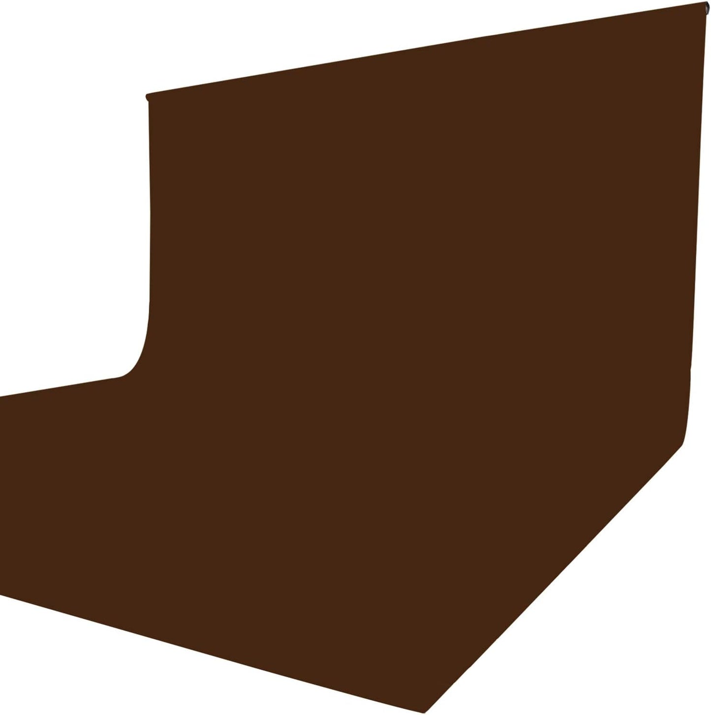ISSUNTEX 10X20 ft/3X6 Meters Brown Background Photo Backdrop, Photo Studio, Collapsible High Density Screen for Video Photography and Television