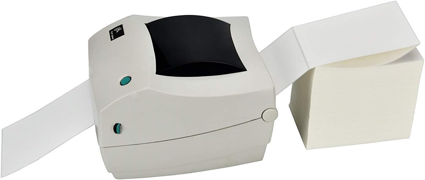 MFLABEL Fanfold 4" x 6" Direct Thermal Labels White Perforated Shipping Labels (30 Stacks)