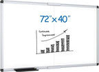 VIZ-PRO Magnetic Dry Erase Board, 72 X 40 Inches, Foldable Wall-Mounted by VIZ-PRO