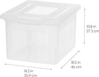 IRIS USA File Box, Plastic File Organizer - Image 2