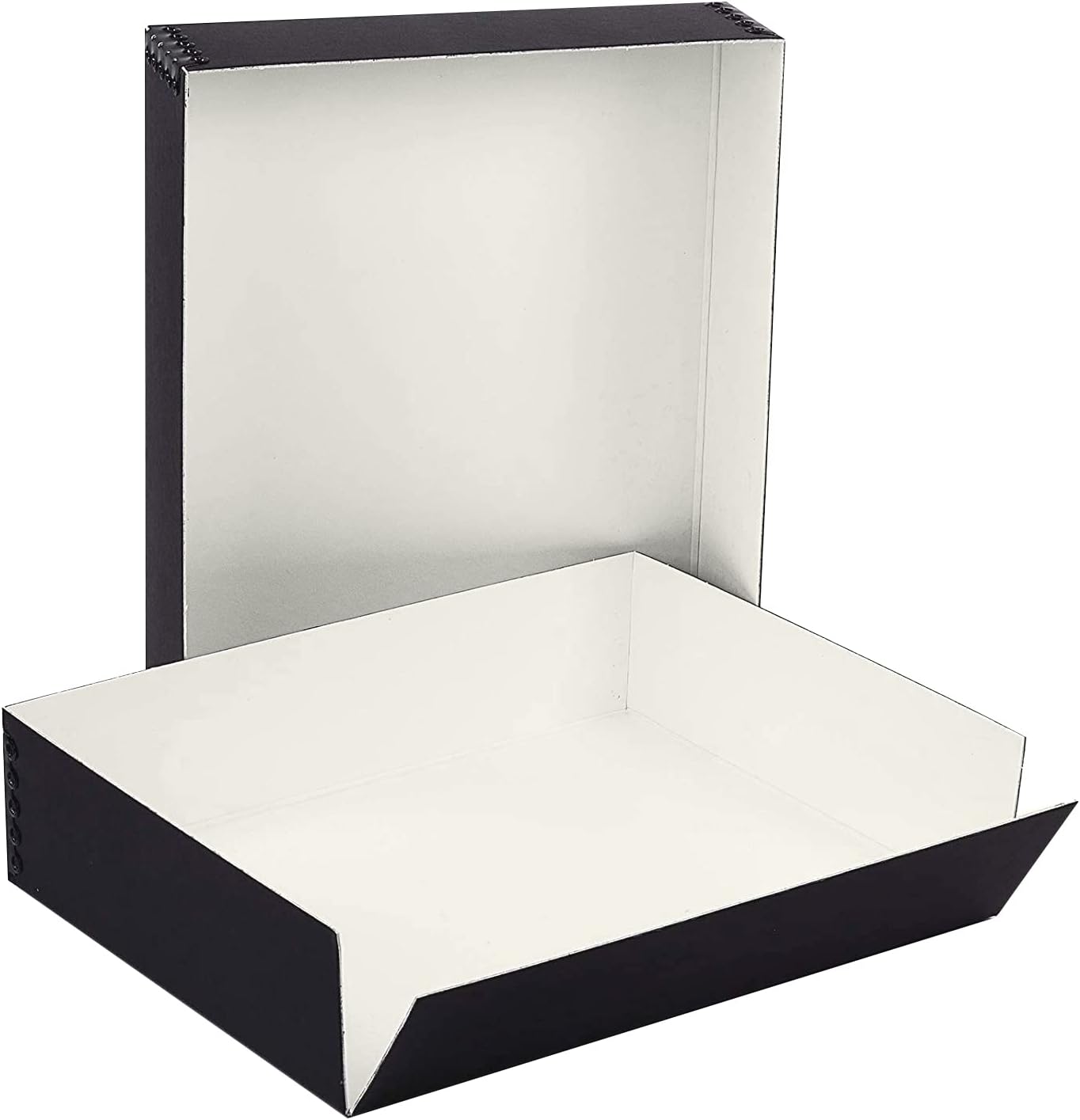 Lineco, 14 x 18 inch, Museum Storage Box with Metal Edge, For Photos, Documents, Color: Black