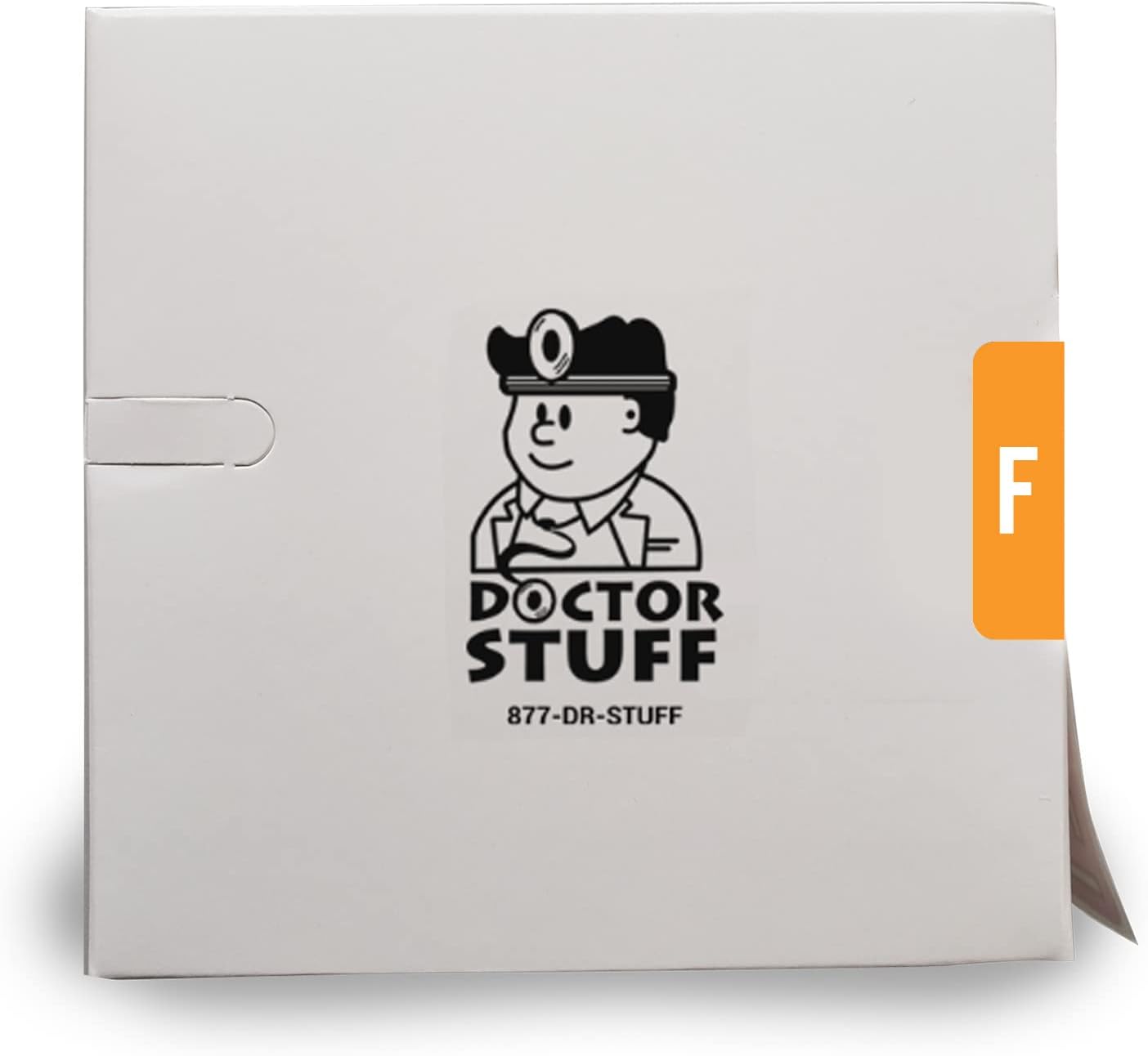 Doctor Stuff - File Folder Labels, Alphabet Letter F, Compatible with Smead Alpha Z Acc/ACCS - SMSM Series Alpha Stickers Orange, 1-5/8" x 1”, 250/Roll