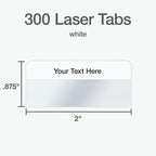 Redi-Tag Laser Printable Tabs, Permanent Index Tabs, Customizable Adhesive - Image 2