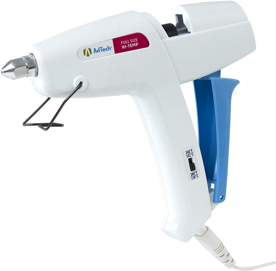 AdTech Ultimate Cordless Dual Temp Hot Glue Gun Kit - Fast Heating, High Output, 40 Watts, Ergonomic Palm Trigger