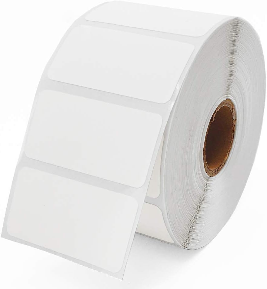 2 x 1 Labels for Thermal Transfer Printers - 1 Inch Core - Permanent Adhesive - Barcode, Inventory, Address Labels - 16,500 Labels, 12 Roll - Online Labels