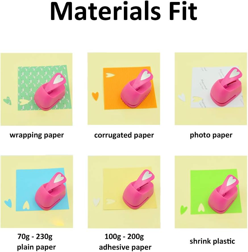 Craft Lever Punch 2 inch Heart Paper Punch Professional Tool for Valentine's Day Paper Crafting DIY Projects，Gifts，Stationery，Education，Greeting Cards Arts Fun Projects