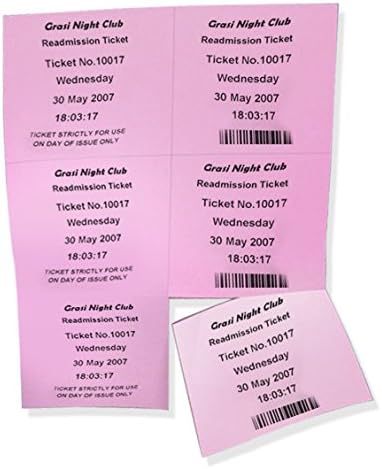 Laser Printer Blank Perforated Cards 6 Up per Page, Pink, 1200 Sheets (School, Wedding, Inventory, Trip Cards)