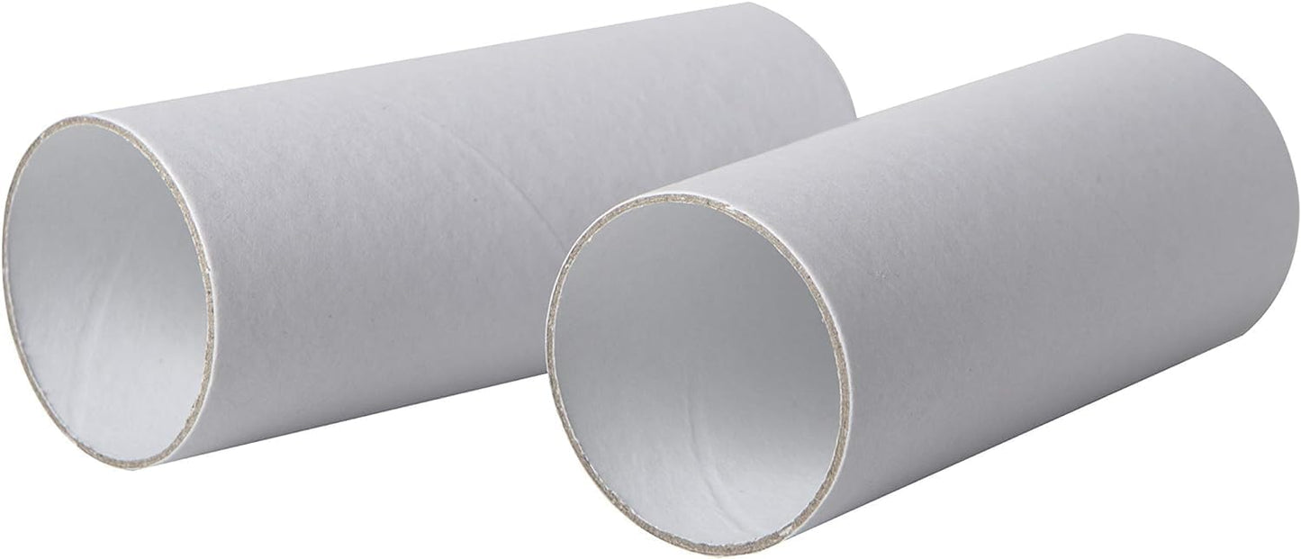 90 Pack Thick Cardboard Tubes For Crafts -Bulk Craft Rolls- Round Tubes - Cardboard Tubes For Crafts - Toilet Paper Rolls Crafts -Craft Tubes- Paper Tube For Crafts- 1.57 x 3.9 Inches -White
