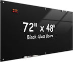 MaxGear Glass Whiteboard Wall Mounted, Frameless Magnetic Dry Erase Board by MaxGear