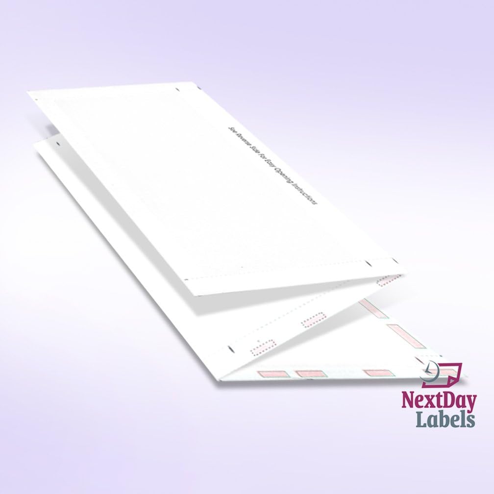 NextDayLabels - 8-1/2" x 11" Z Fold Pressure Seal Self Mailer Checks (Green-1000)