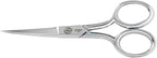 Gingher Curved Embroidery Scissors, Sharp Knife Edge Sewing Scissors by Fiskars