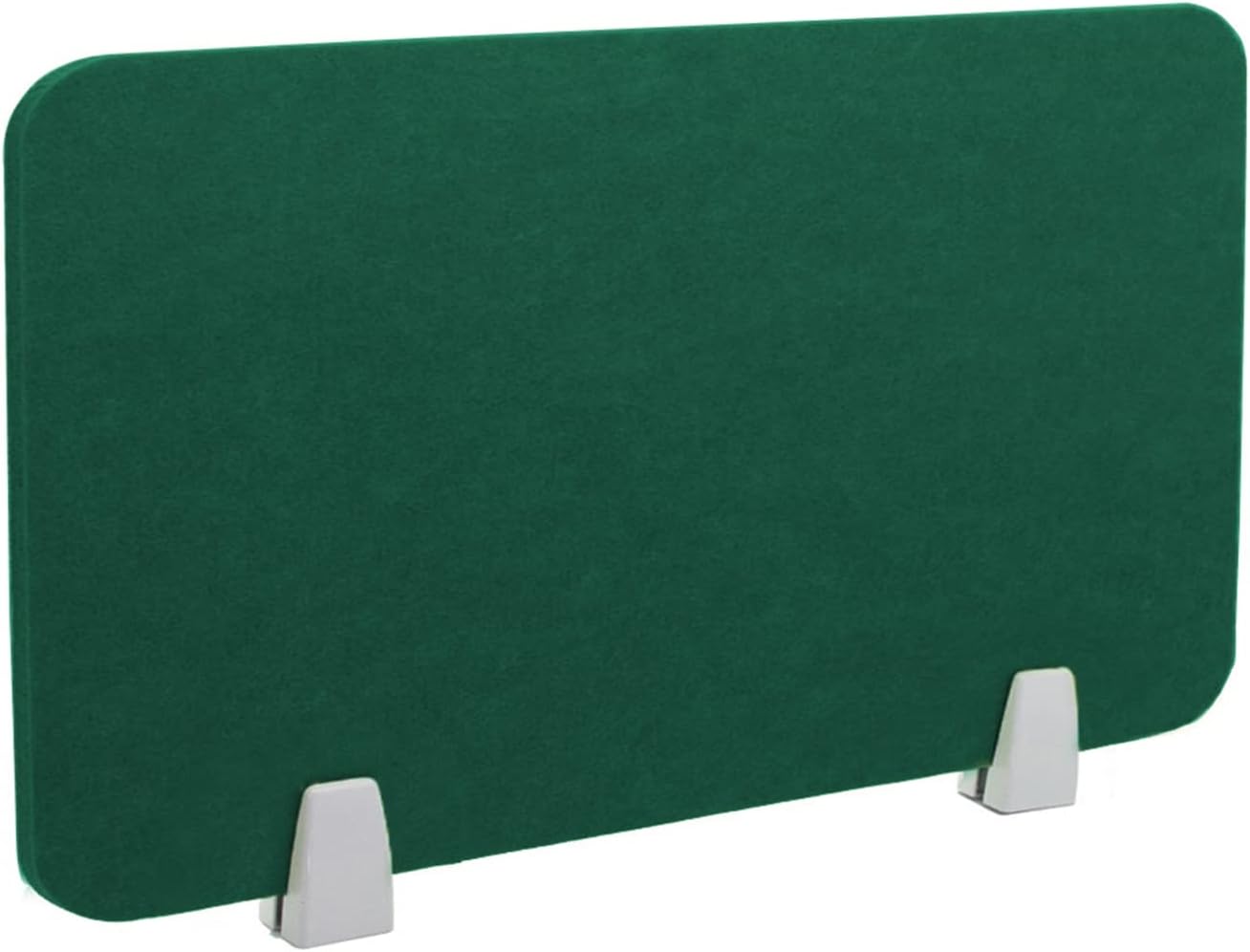 Icegrey Acoustic Desk Divider Privacy Panel Removable Sound Absorbing Desk Partition Board with 2 Clips for Student Call Centers Offices Braries Classrooms Library, Dark Green, 19.5x11.7"