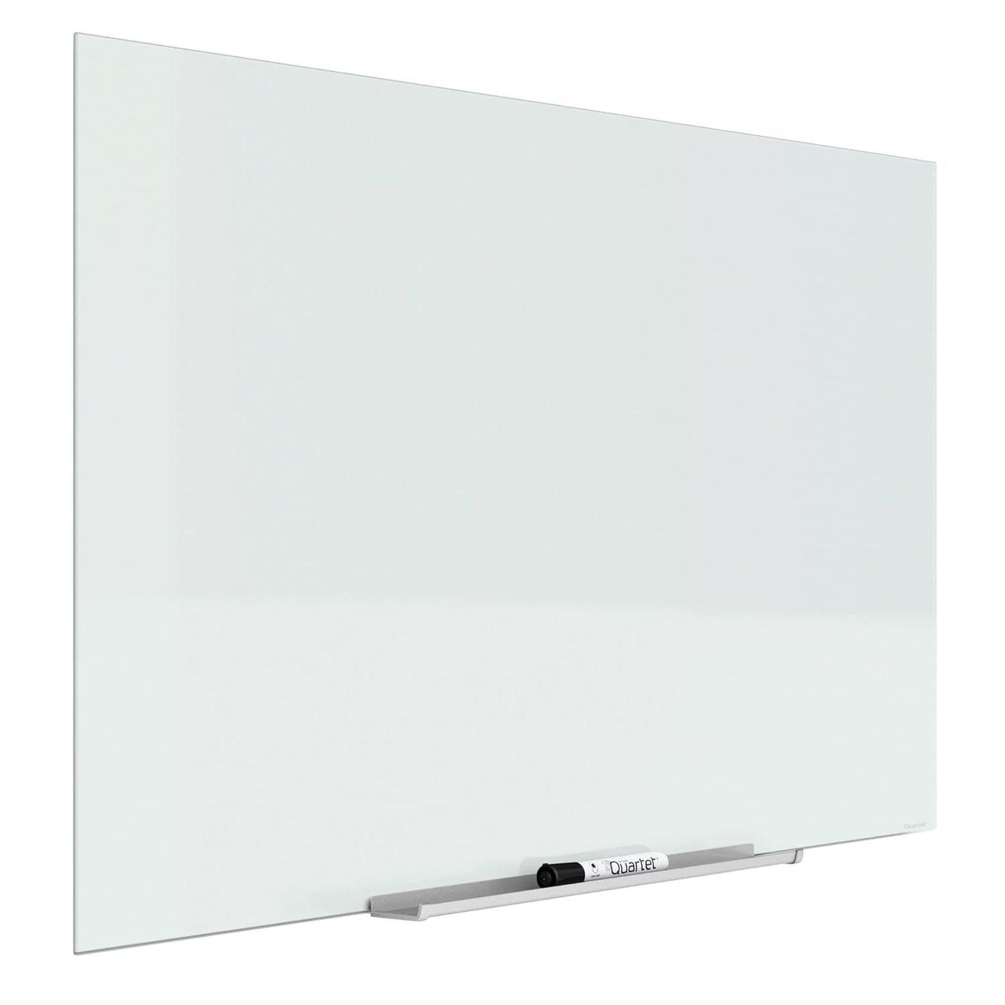 Quartet Glass Whiteboard, Magnetic Dry Erase Board, Wall Mounted Whiteboard for Office, School and Home, 39"W x 22"H, White (G3922IMW)