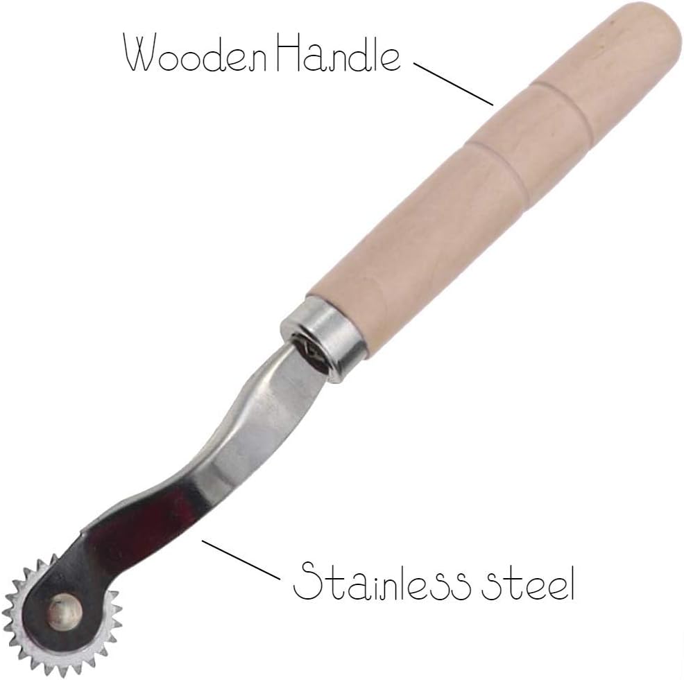 Sewing tracing wheel for sewing patterns, Wood and stainless steel Pounce wheel, Perforation cutter,Overstitch Wheel, paper Perforator Tracing wheel sewing, Rotary perforator, Pounce wheels, by SEWTCO