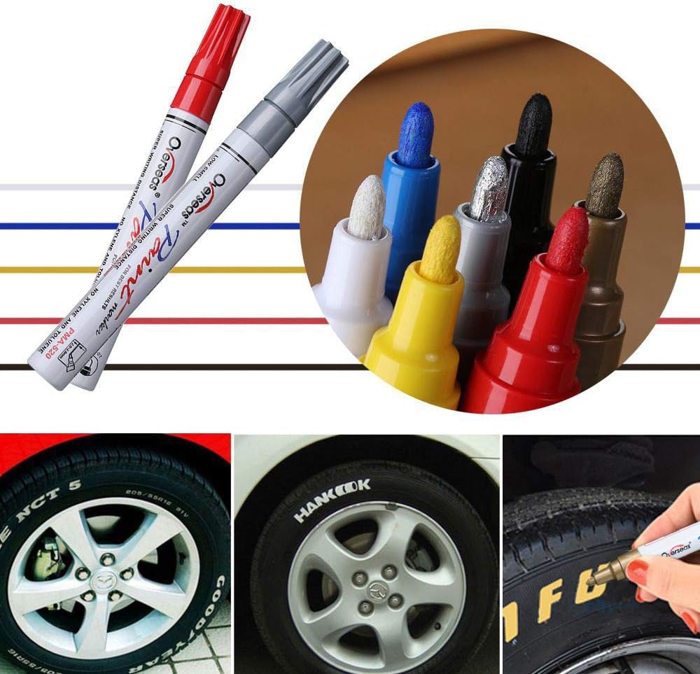 TFIVE Paint Markers Paint Pens, Waterproof Quick Dry and Permanent, Work on Almost Anything, Oil-Based Marker Pen for Rock Painting, Metal, Wood, Plastic, Canvas, Glass, Mugs, Craft - 18 colors