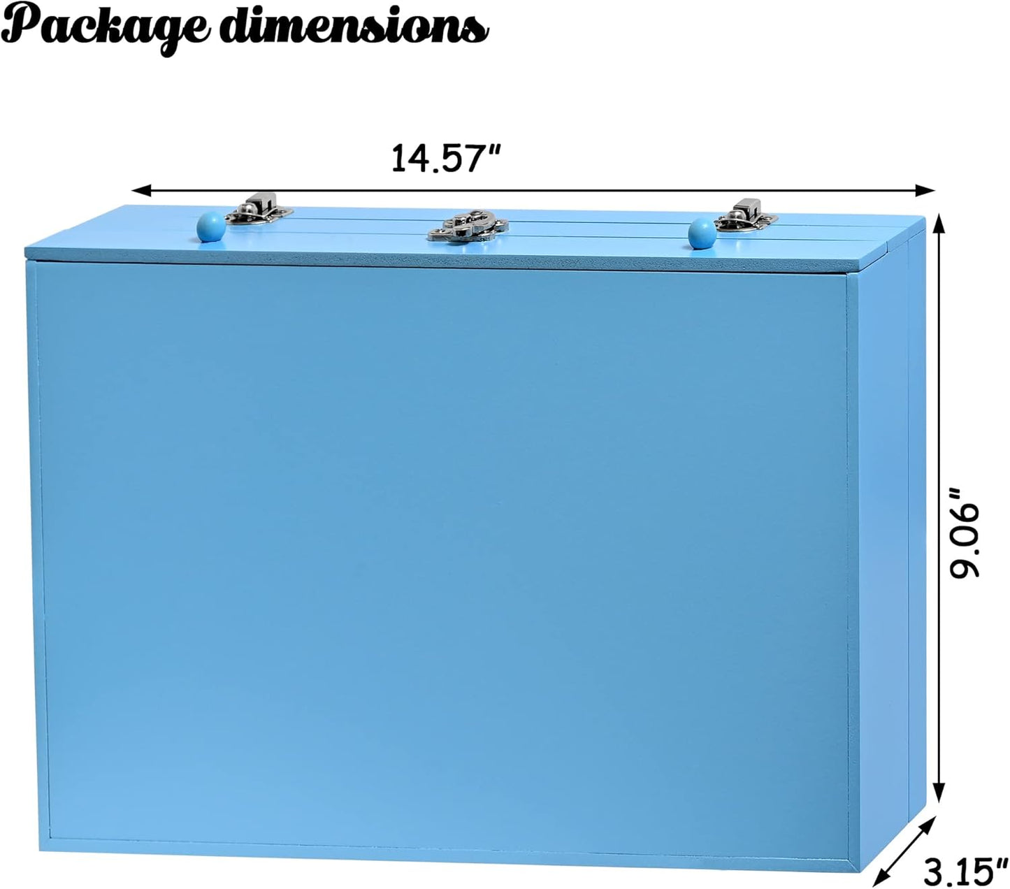 Sunnyglade 145 Piece Deluxe Art Set, Wooden Art Box & Drawing Kit with Crayons, Oil Pastels, Colored Pencils, Watercolor Cakes, Sketch Pencils, Paint Brush, Sharpener, Eraser, Color Chart (Blue)