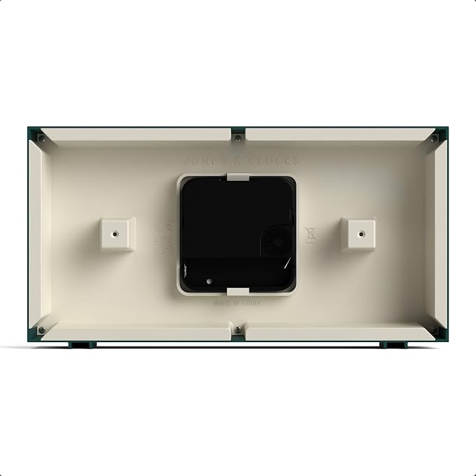 JONES CLOCKS® Odeon Desk Clock | Modern Rectangular Design | Green | Stylish - Image 7