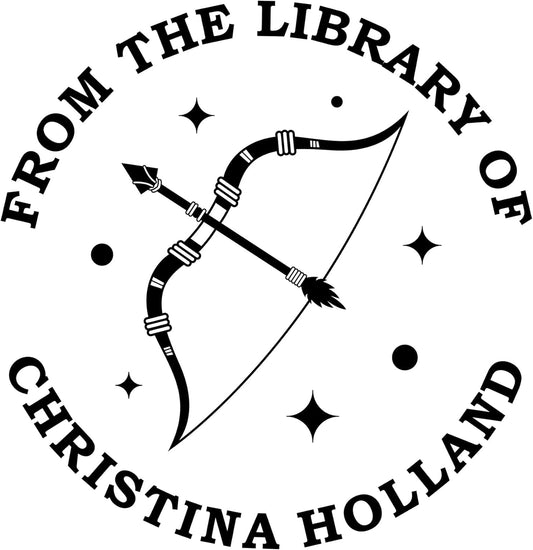 from The Library of Embossers & Stamps for Fantasy Book Readers | Custom Embosser | Custom Stamp | Ex Libris | Elevate Your Fantasy Collection of Stories and Novels (Design 1, Self-Inking Stamp)