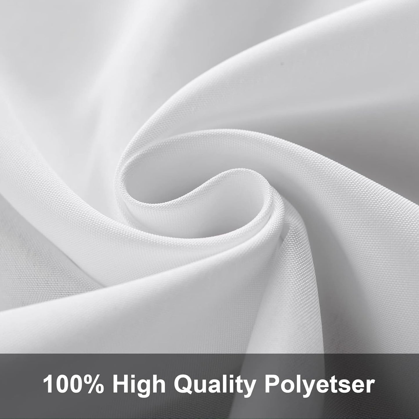 Joccun 7X10FT White Backdrop Background for Photography,Polyester Backdrop Curtain Background Screen for Photography,Photoshoot,Video Recording,Studio(7X10ft,White)