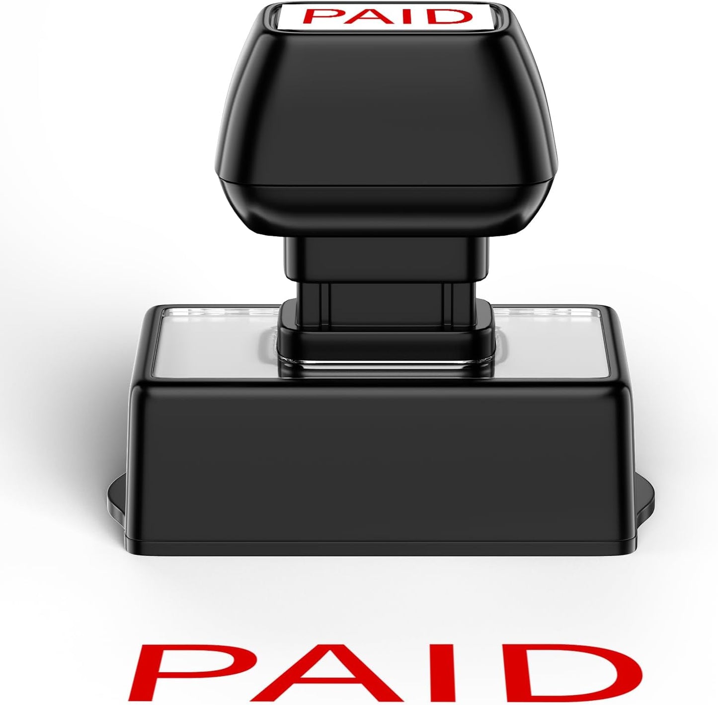 Paid Stamp Self Inking for Office, Accounts Payable, Retail Use, Business. Auto-Ink Technology, Clear & Continuous, Efficient Stamping - Bright Red Ink