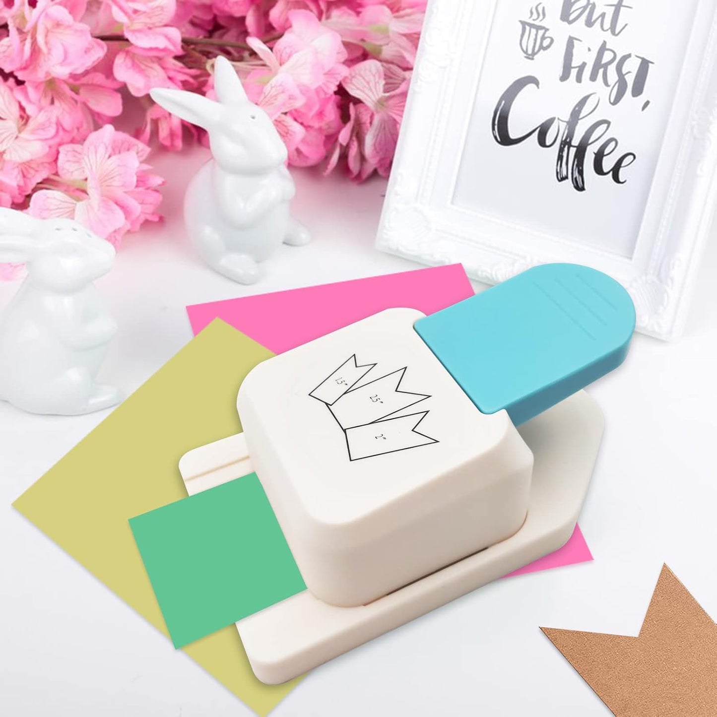 Punches for Paper Crafts 1.5, 2 or 2.5 Inch Gift Tag Paper Punches for Scrapbooking Craft Perfurador DIY Puncher (Style B)