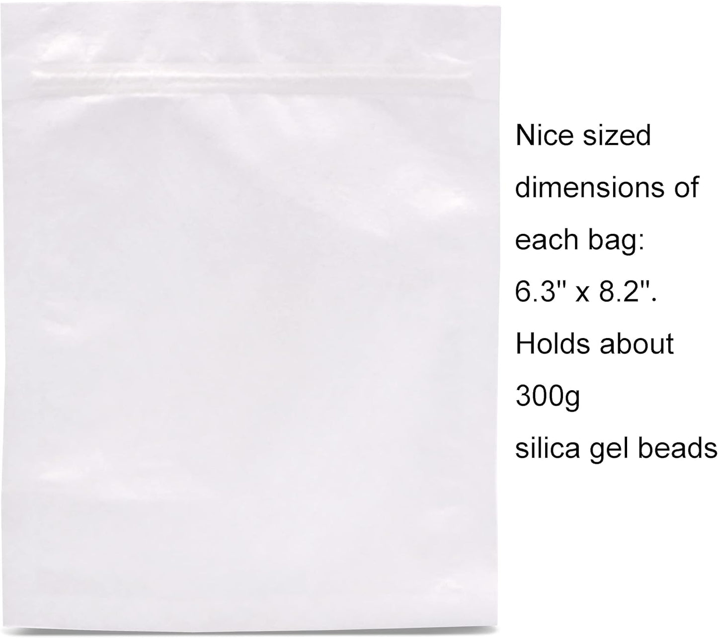 700 Packs Paper Bags, 6.3 by 8.2 Inch Resealable Nonwoven Zip Bags, Breathable Paper Storage Bags,Such for Silica Gel Beads, Desiccant, Jewelry, Samples