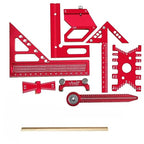 Carpentry Square Kits with Box, Aluminum Scribeing Ruler, Precision Layout - Image 7