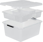 IRIS USA 18 QT Clear Storage Organizer - Image 4