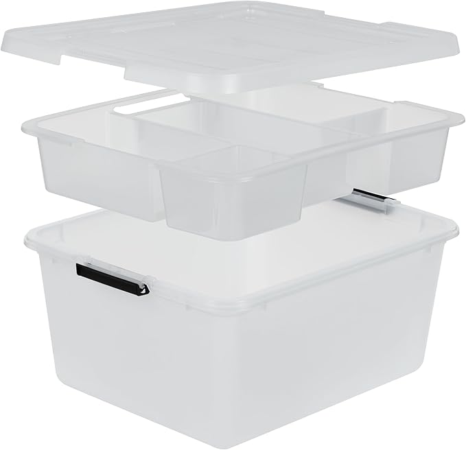 IRIS USA 18 QT Clear Storage Organizer - Image 4