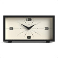 JONES CLOCKS® Odeon Desk Clock | Modern Rectangular Design | Black | Stylish by JONESCLOCKS
