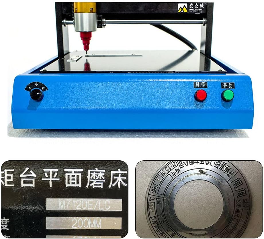 Electric Metal Marking Machine,Desktop Jewelry Engraving Machine Tools,Dot Peen Marking Machine for Metal or Hard Plastic Signs 50mm/s 110V 400W (A-1)