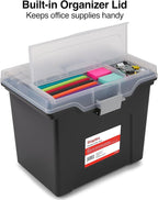 STAPLES File Box File Portable Tote, Letter Size - Image 4