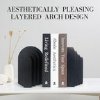 Book Ends for Heavy Books, Resin Decorative bookends, Heavy Duty Bookend for - Image 2