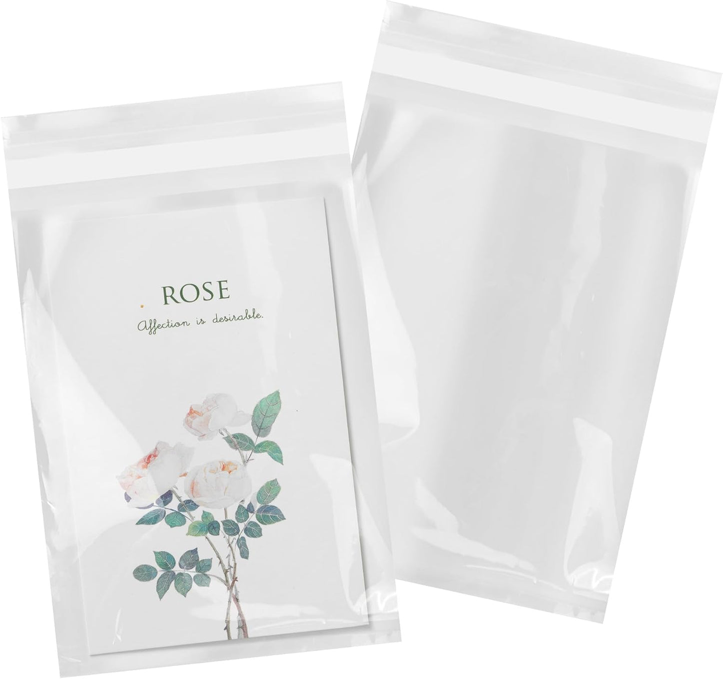 iMailer - 1000 Pack - 5" x 7" Cellophane Bags Self Adhesive- Resealable Clear Poly Cello Bags for A2 A4 A6 Cards & Envelopes, Bakery, Cookies, Treats