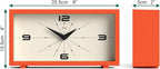 JONES CLOCKS® Odeon Desk Clock | Modern Rectangular Design | Orange | Stylish - Image 2