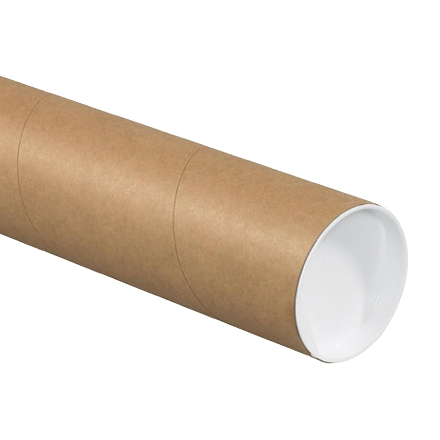 AVIDITI Cardboard Tubes with Caps, 30"L x 3"W x 3"H, Pack of 24 | Poster Tube for Mailing and Storage of Blueprints, Artwork, Crafts, Long Art Holder, 30 inches