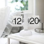 mooas Flip Desk Clock, Retro Vintage Design Auto Flip Clock Desk Clock Table - Image 6