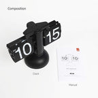 mooas Flip Desk Clock, Retro Vintage Design Auto Flip Clock Desk Clock Table - Image 8