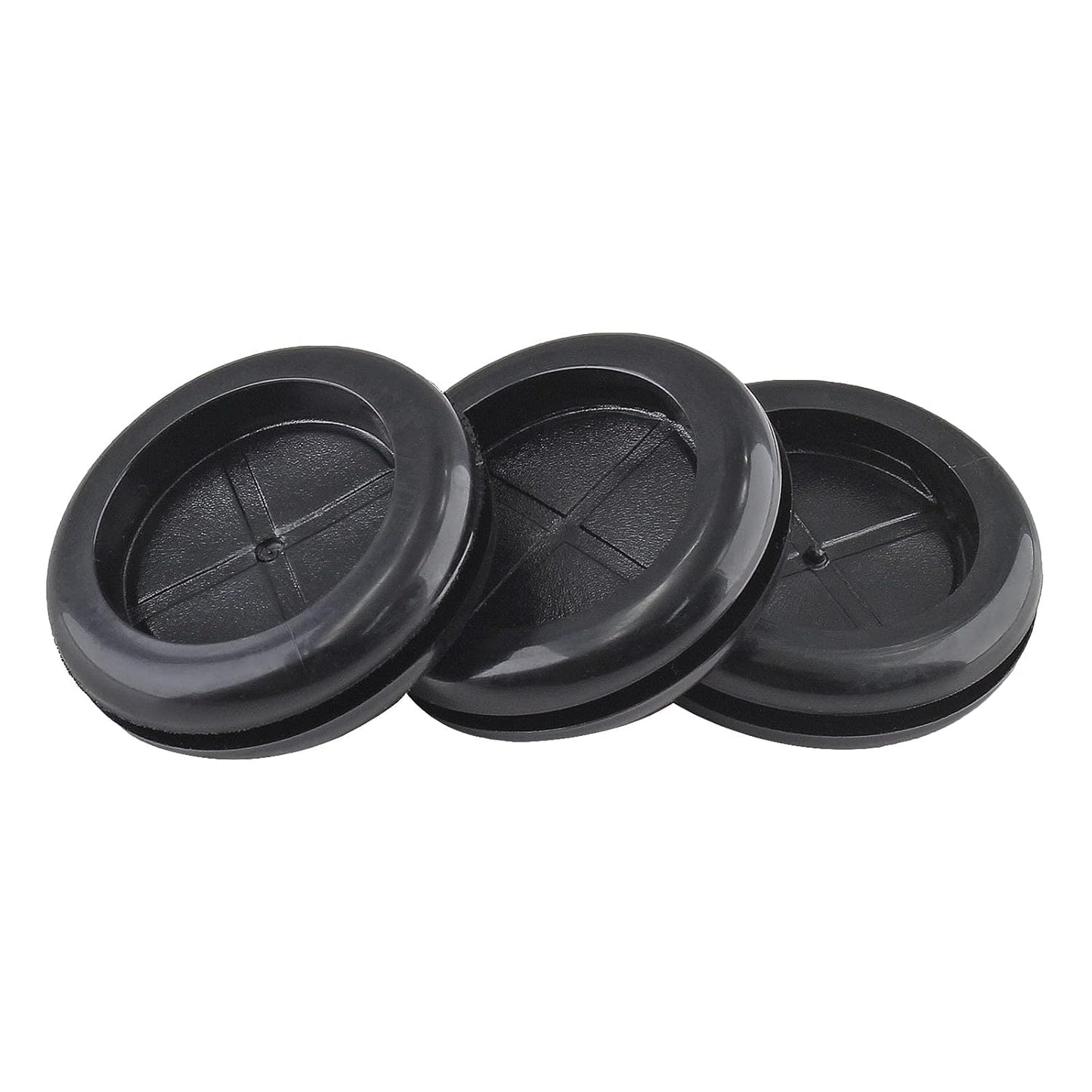 6 Pack 2" Inside Diameter 2-3/8" Drill Hole Rubber Grommet, Firewall Plug Grommet Rubber Grommets Wire Protection, Double Sided Round