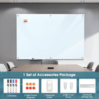 MaxGear Glass Whiteboard Wall Mounted, Frameless Magnetic Dry Erase Board - Image 4
