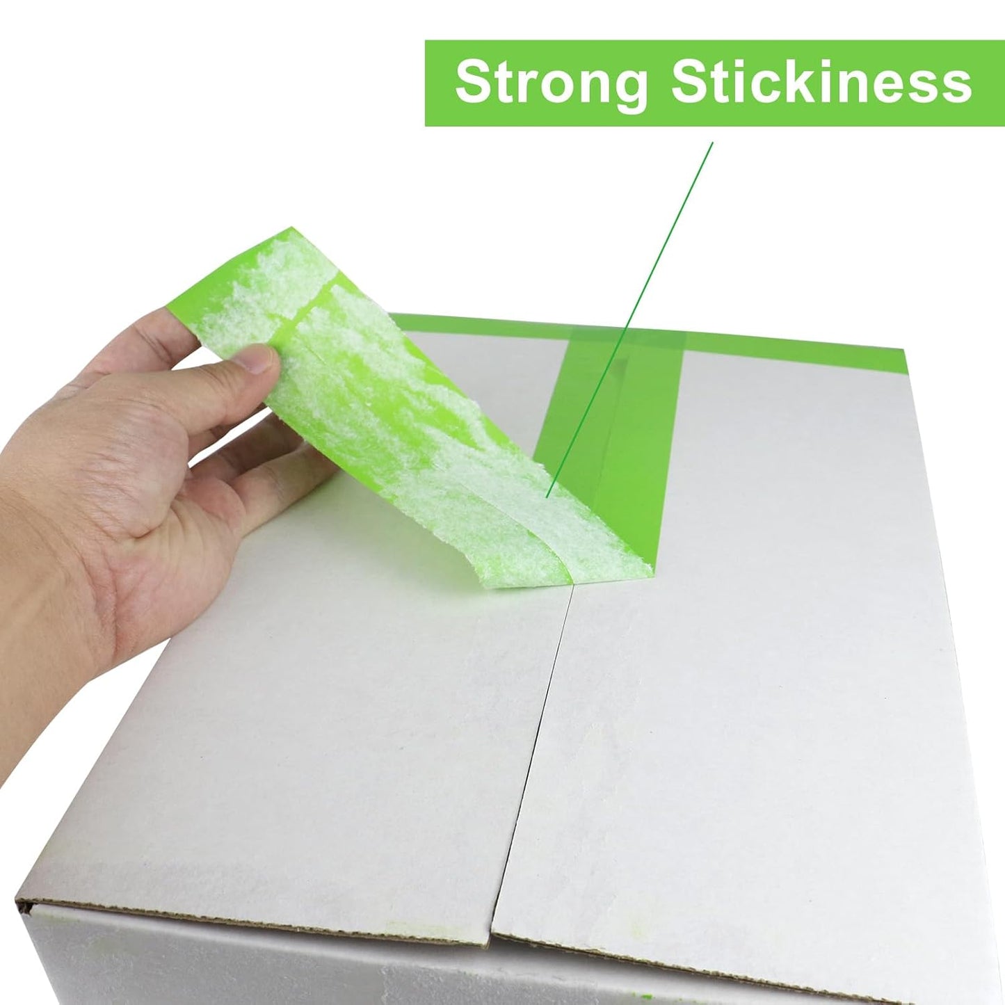 BOMEI PACK Heavy Duty Colored Packing Tape with Dispenser 1.88 Inch x 60 Yards (Green) 6 Rolls, 2.4 mil Industrial Grade Packaging Tape for Shipping, Moving, Mailing & Storage
