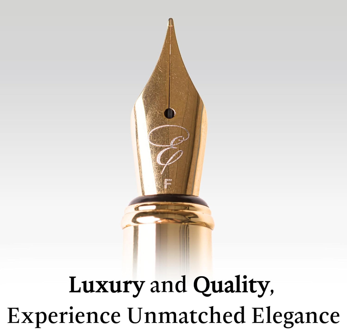 Elegant Wood Fountain Pen Set – Includes Wooden Pen Box, Ink Converter, 6 Ink Cartridges, and Gift Box – Writing, Calligraphy